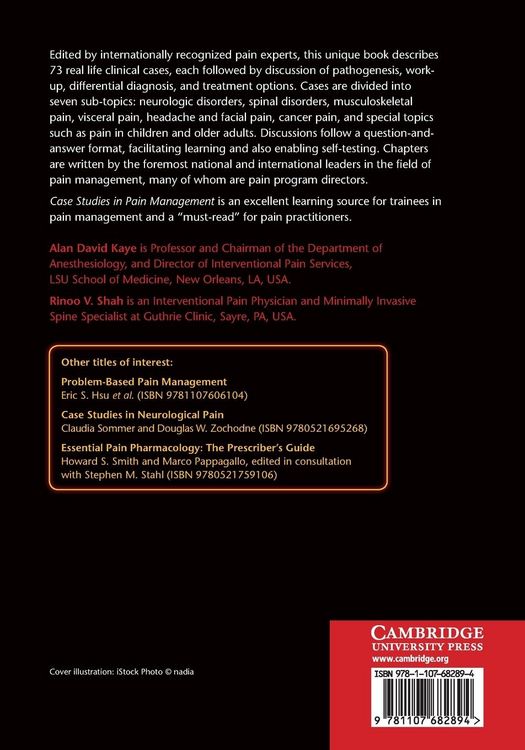 Produktbild: Case Studies in Pain Management