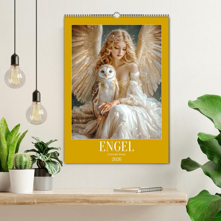 Produktbild: Engel - Lichtvolle Wesen (Wandkalender 2026 DIN A2 hoch), CALVENDO Monatskalender