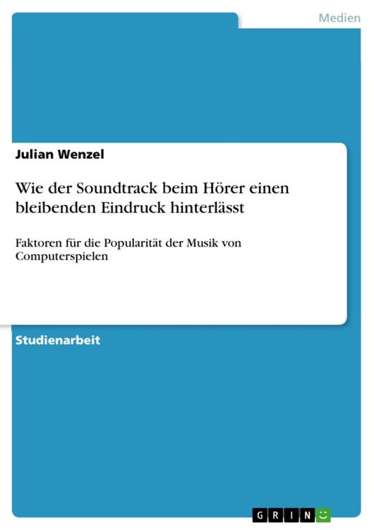 Produktbild: Wie der Soundtrack beim H&ouml;rer einen bleibenden Eindruck hinterl&auml;sst
