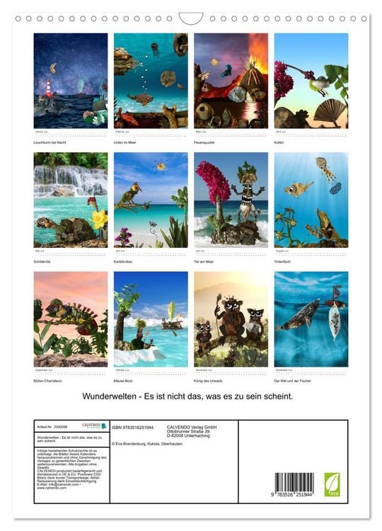 Produktbild: Wunderwelten - Es ist nicht das, was es zu sein scheint. (Wandkalender 2026 DIN A3 hoch), CALVENDO Monatskalender