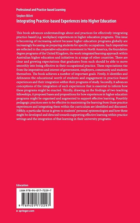 Produktbild: Integrating Practice-based Experiences into Higher Education