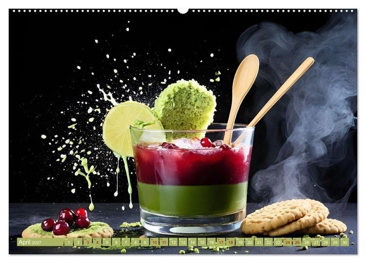 Produktbild: Lifestyle Matcha - Hot und Cool (Wandkalender 2027 DIN A2 quer), CALVENDO Monatskalender
