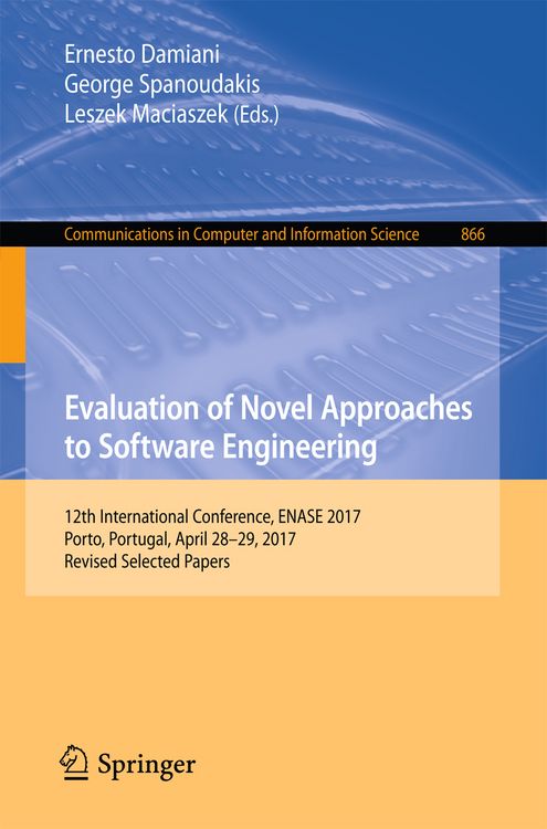 Produktbild: Evaluation of Novel Approaches to Software Engineering