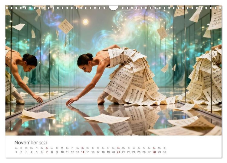 Produktbild: Tanz durch Traumwelten - Fantastische T&auml;nzerinnen in surrealen Klangr&auml;umen (Wandkalender 2027 DIN A3 quer), CALVENDO Monatskalender