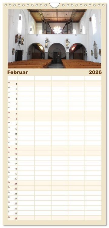 Produktbild: Familienplaner 2026 - Fantastische Welt der Orgeln mit 5 Spalten (Wandkalender, 21 x 45 cm) CALVENDO