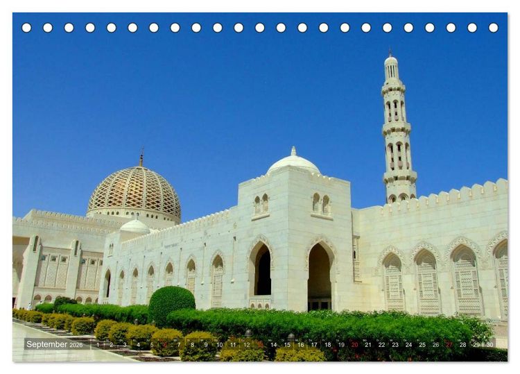 Produktbild: Oman - Eine Bilder-Reise (Tischkalender 2026 DIN A5 quer), CALVENDO Monatskalender