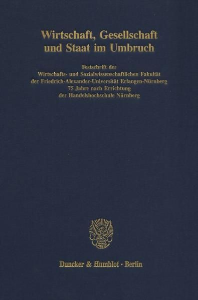Produktbild: Wirtschaft, Gesellschaft und Staat im Umbruch.