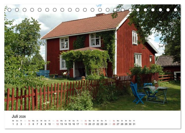 Produktbild: Wundervolles Schweden 2026 (Tischkalender 2026 DIN A5 quer), CALVENDO Monatskalender