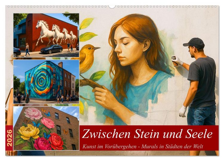 Produktbild: Zwischen Stein und Seele (Wandkalender 2026 DIN A2 quer), CALVENDO Monatskalender