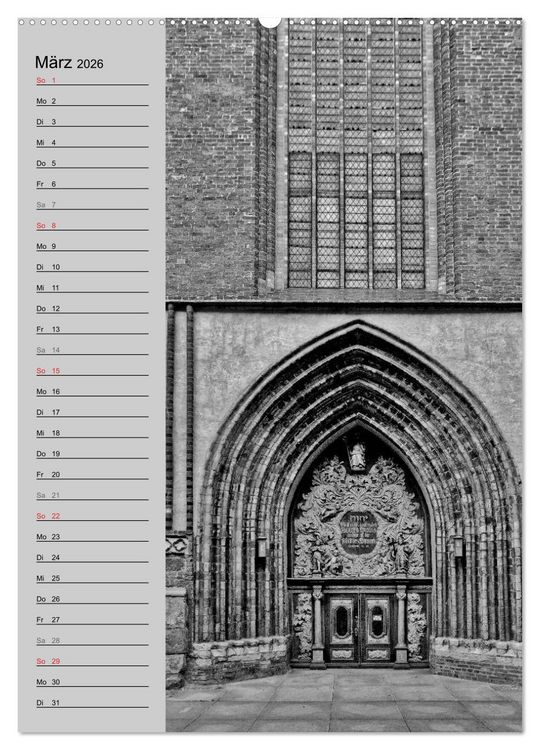 Produktbild: Stralsund. Ein Hauch l&auml;ngst vergangener Zeiten (Wandkalender 2026 DIN A2 hoch), CALVENDO Monatskalender