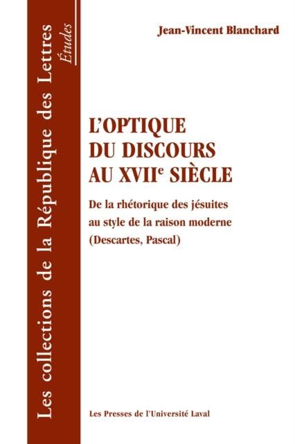 Produktbild: Optique du discours au 17e siecle L'