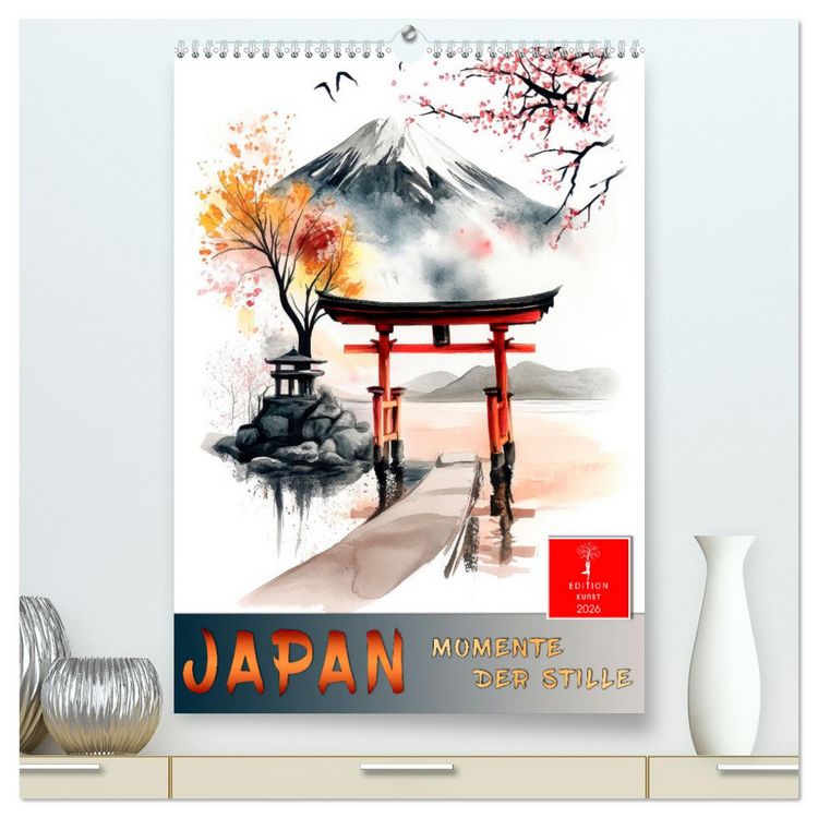 Produktbild: Japan - Momente der Stille (hochwertiger Premium Wandkalender 2026 DIN A2 hoch), Kunstdruck in Hochglanz