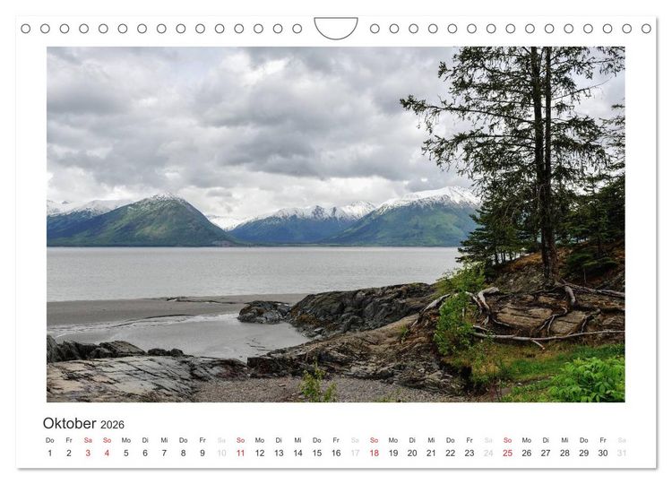 Produktbild: ALASKA - Bilder aus dem S&uuml;den (Wandkalender 2026 DIN A4 quer), CALVENDO Monatskalender
