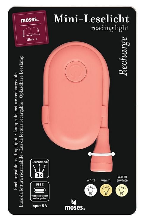 Produktbild: moses. libri_x Mini-Leselicht Recharge