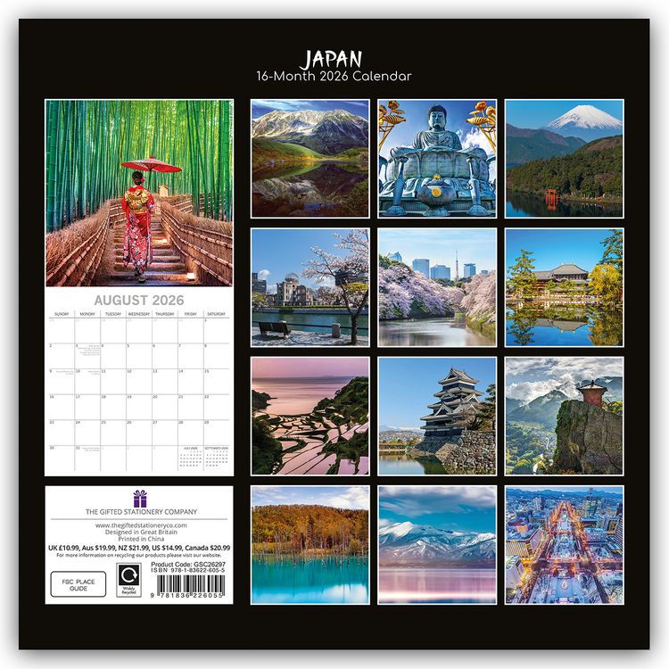 Produktbild: Japan 2026 – 16-Monatskalender