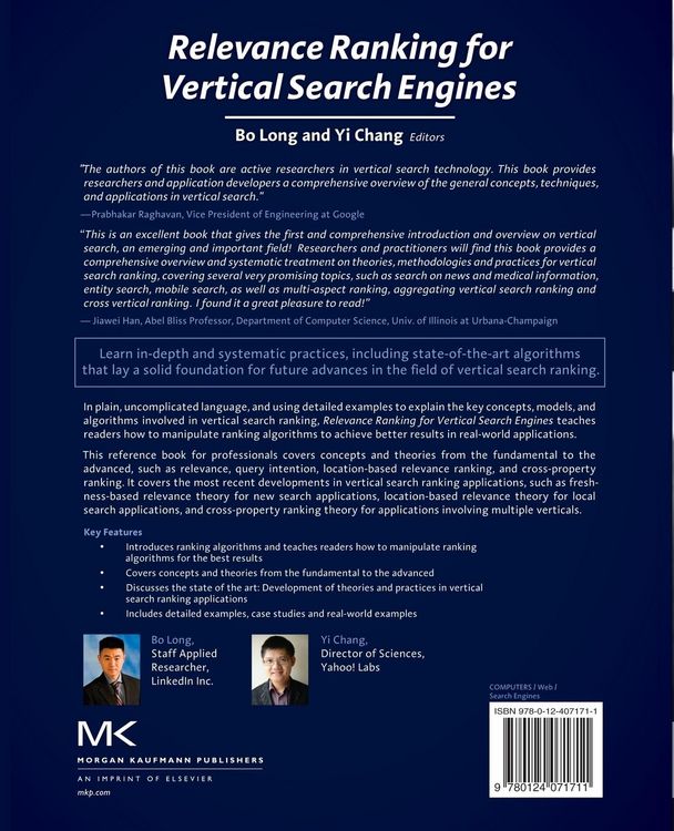 Produktbild: Relevance Ranking for Vertical Search Engines