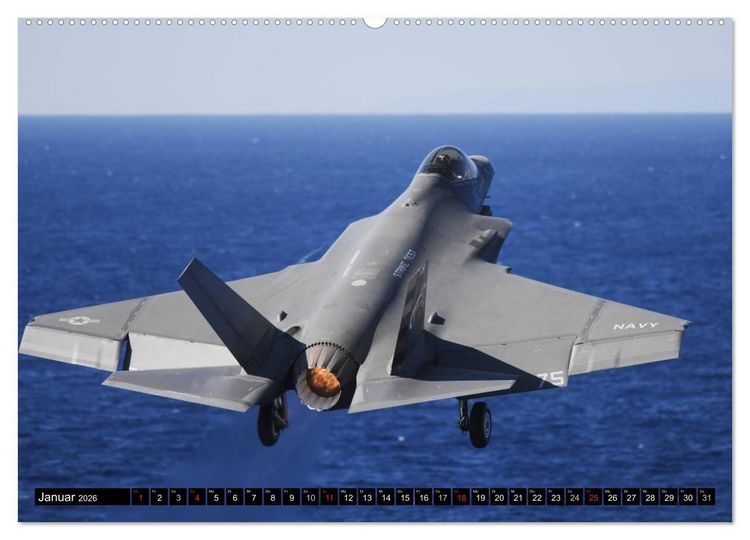 Produktbild: Kriegstechnik. Kampfjet-Impressionen (hochwertiger Premium Wandkalender 2026 DIN A2 quer), Kunstdruck in Hochglanz