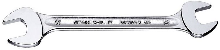 Produktbild: Doppelmaulschl&uuml;ssel MOTOR 10 8x9mm L.140mm verchr.STAHLWILLE