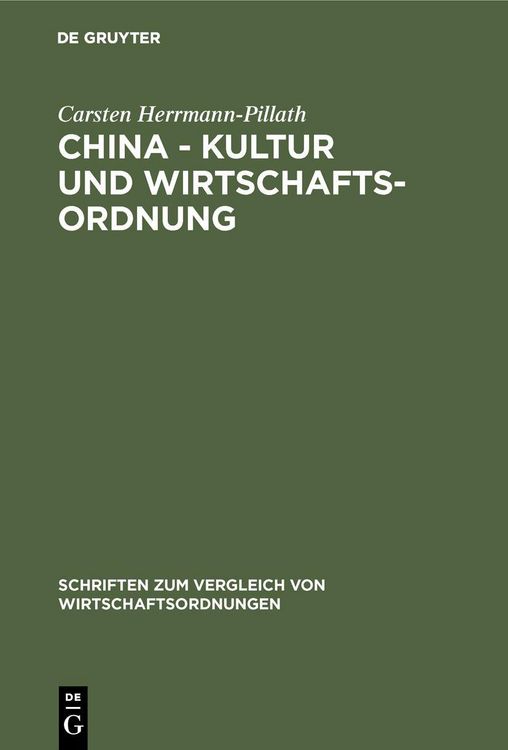 Produktbild: China - Kultur und Wirtschaftsordnung