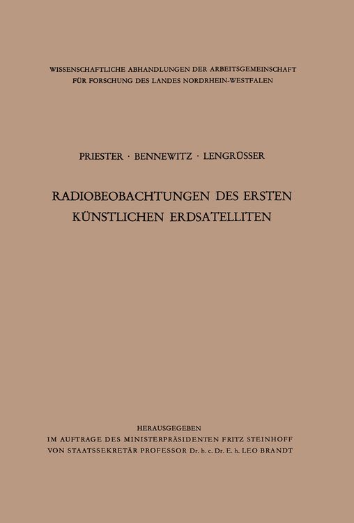 Produktbild: Radiobeobachtungen des ersten k&uuml;nstlichen Erdsatelliten