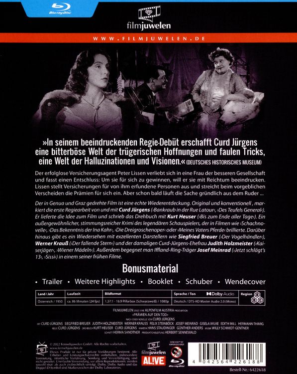 Produktbild: Pr&auml;mien auf den Tod (Curd J&uuml;rgens) (Filmjuwelen)