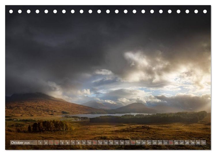 Produktbild: Herbstliches Schottland (Tischkalender 2026 DIN A5 quer), CALVENDO Monatskalender