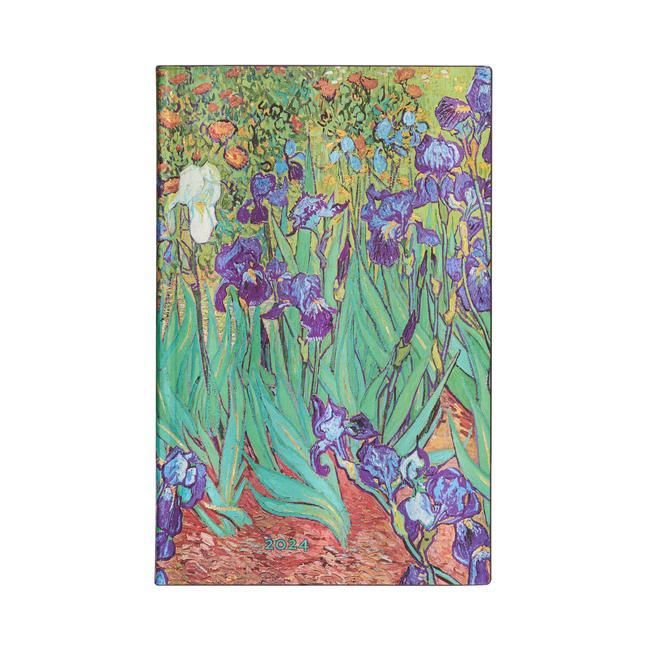 Produktbild: Paperblanks 2024 Van Gogh's Irises 12-Month Flexi Maxi Horiz