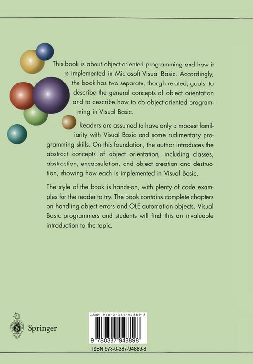 Produktbild: Concepts of Object-Oriented Programming with Visual Basic