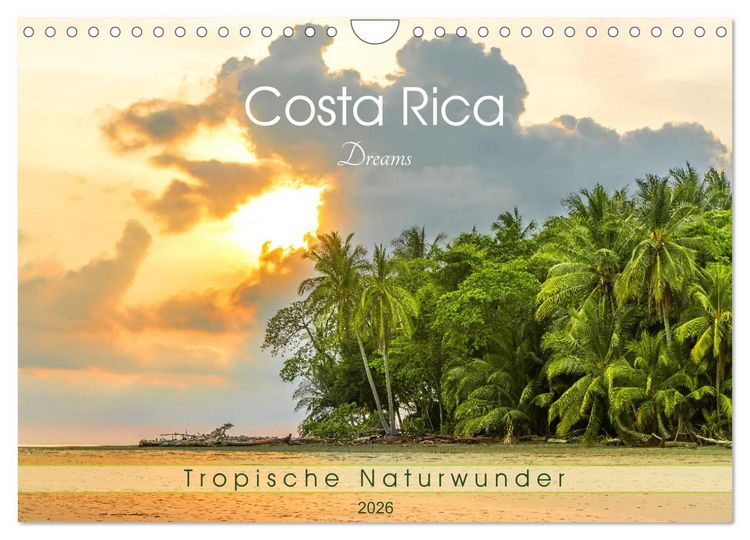 Produktbild: Costa Rica Dreams Tropische Naturwunder (Wandkalender 2026 DIN A4 quer), CALVENDO Monatskalender