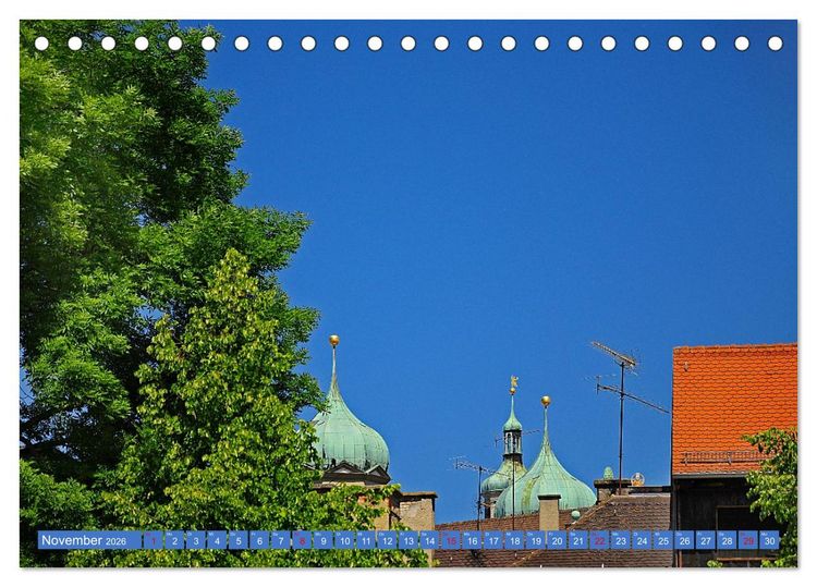 Produktbild: Kirchturmspitzen (Tischkalender 2026 DIN A5 quer), CALVENDO Monatskalender