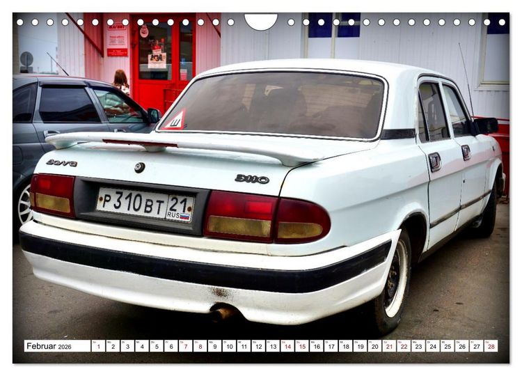 Produktbild: WOLGA - Auto-Legende der UdSSR (Wandkalender 2026 DIN A4 quer), CALVENDO Monatskalender