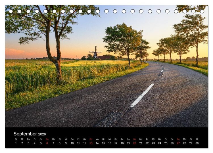 Produktbild: (Ost)Friesische Landschaften (Tischkalender 2026 DIN A5 quer), CALVENDO Monatskalender