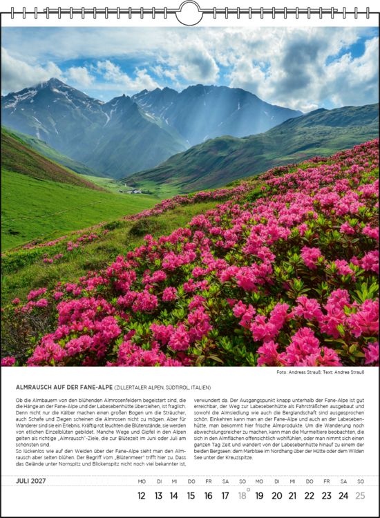 Produktbild: Blodigs Alpenkalender 2027
