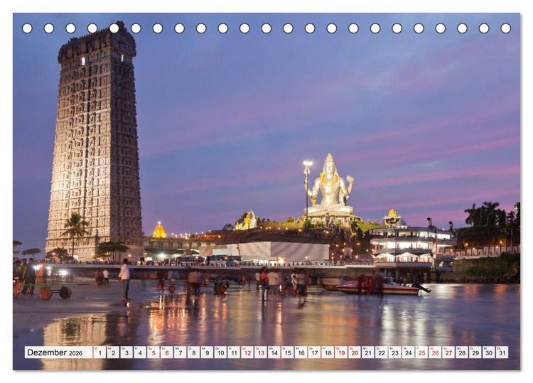 Produktbild: Asiens Tempel (Tischkalender 2026 DIN A5 quer), CALVENDO Monatskalender