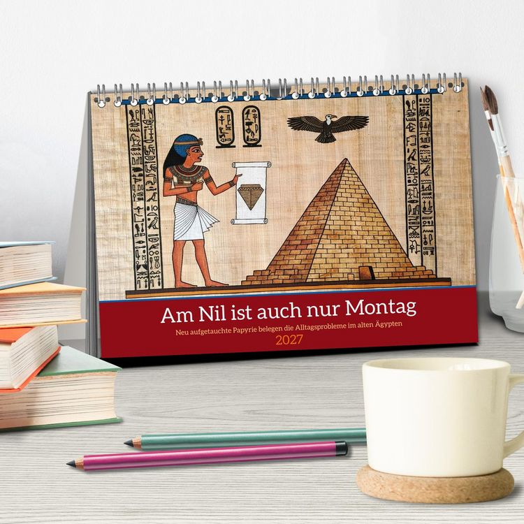 Produktbild: Am Nil ist auch nur Montag (Tischkalender 2027 DIN A5 quer), CALVENDO Monatskalender