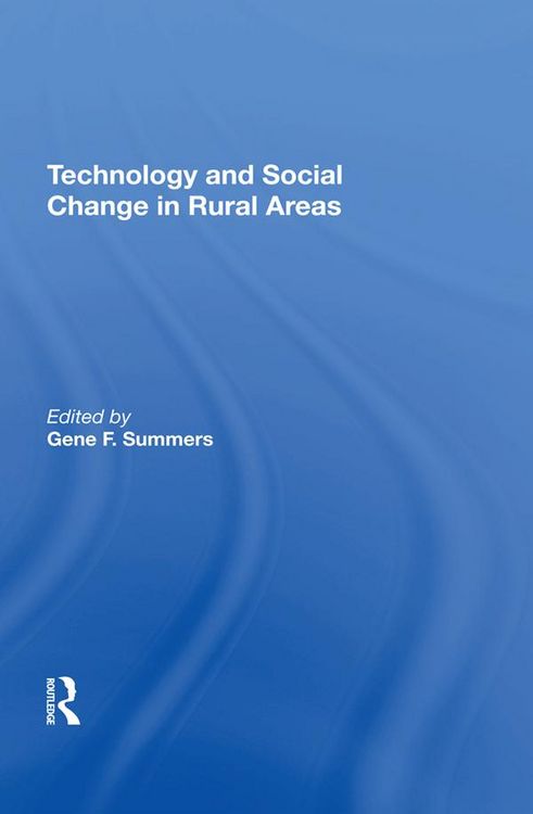 Produktbild: Technology And Social Change In Rural Areas