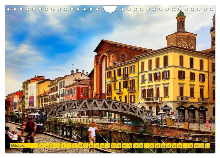 Produktbild: One Day Mailand (Wandkalender 2027 DIN A4 quer), CALVENDO Monatskalender