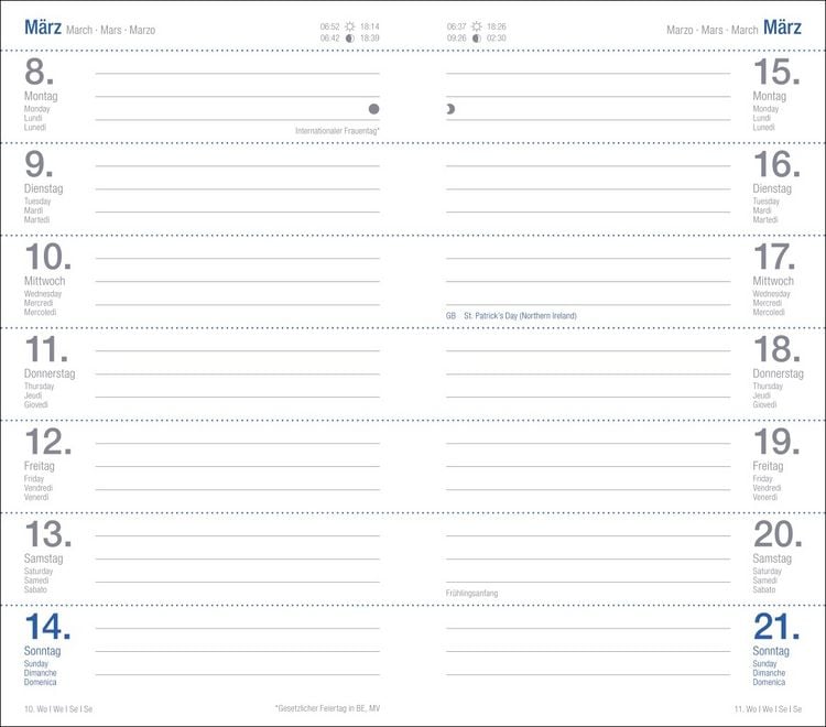 Produktbild: Wochen-Taschenkalender, schwarz 2027