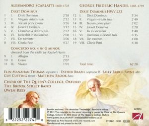 Produktbild: Handel,A. Scarlatti: Dixit Dominus