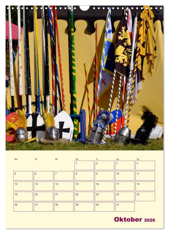 Produktbild: Spektakulum - Mittelalterliches Kalendarium (Wandkalender 2026 DIN A3 hoch), CALVENDO Monatskalender