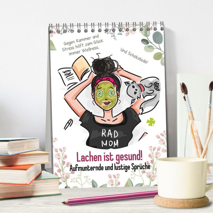 Produktbild: Lachen ist gesund! Aufmunternde und lustige Spr&uuml;che (Tischkalender 2026 DIN A5 hoch), CALVENDO Monatskalender