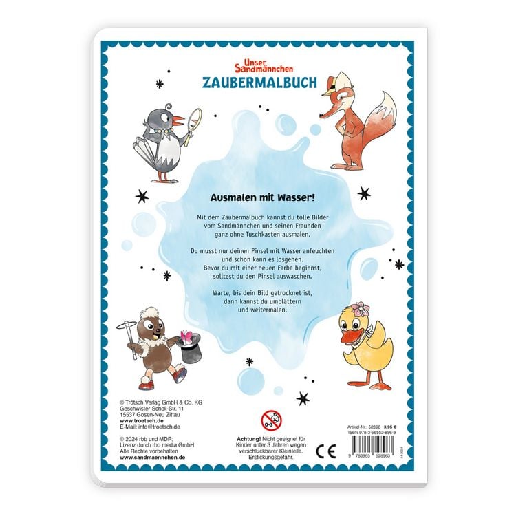 Produktbild: Tr&ouml;tsch Malbuch Unser Sandm&auml;nnchen Zaubermalbuch