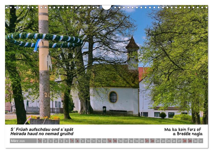 Produktbild: 03 Schw&auml;bische Sprichw&ouml;rter - D&ouml;s au no! (Wandkalender 2026 DIN A3 quer), CALVENDO Monatskalender