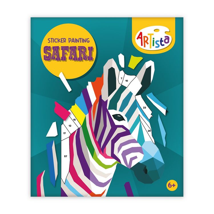 Produktbild: Sticker Painting Buch Safari (MQ3)