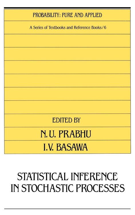 Produktbild: Statistical Inference in Stochastic Processes