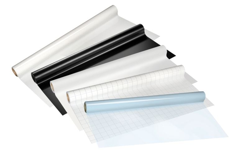 Produktbild: Creativ Company Whiteboard Folie, L 80 cm, B 60 cm, Wei&szlig;, 25 Blatt/1 Rolle