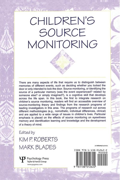 Produktbild: Children's Source Monitoring