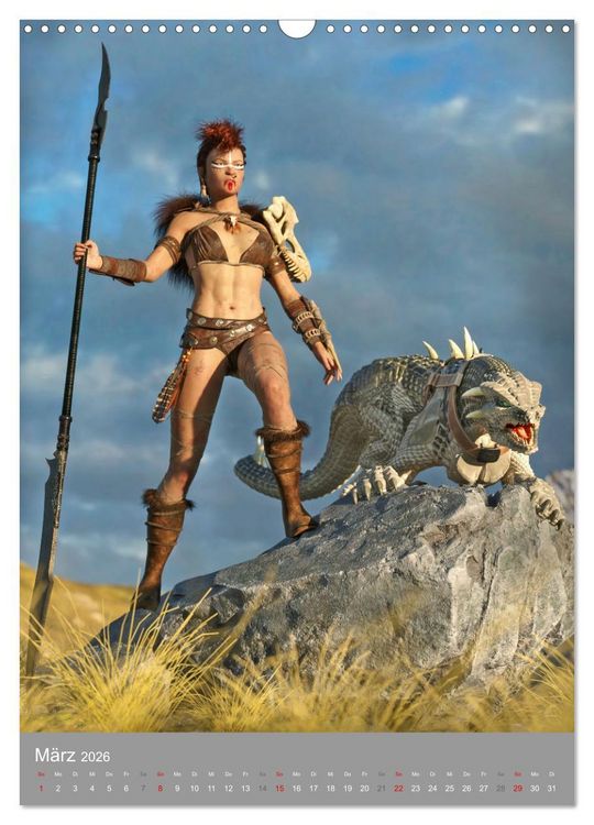 Produktbild: Fantasy Kriegerinnen (Wandkalender 2026 DIN A3 hoch), CALVENDO Monatskalender