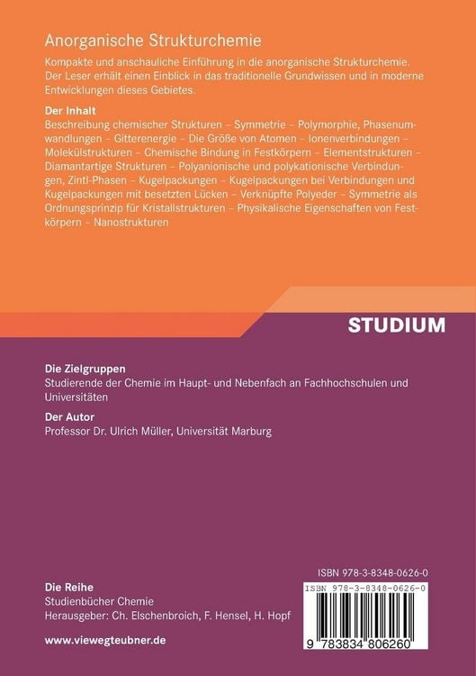 Produktbild: Anorganische Strukturchemie