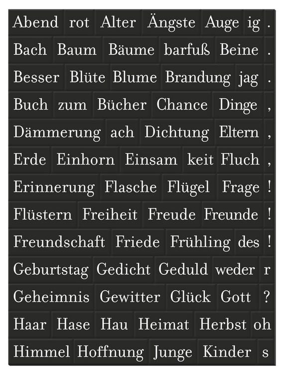Produktbild: moses. libri_x Magnetische Poesie